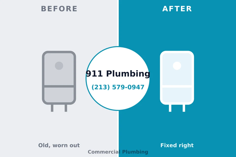 Before and after: plumbing repair Schofield, WI